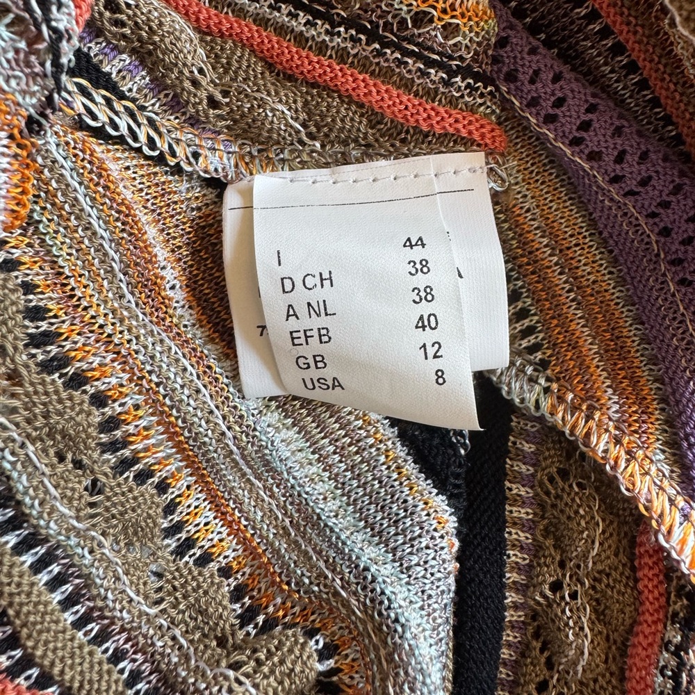 Missoni Purple and Orange Striped Knit Dress - Picture 5 of 5